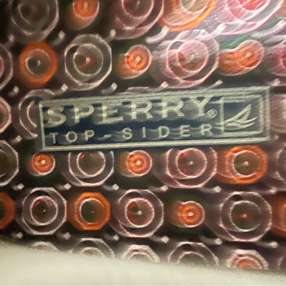 Sperry Top Siders Black Patent Glossy Boat Shoes Coastal Nautical Size 10 - Picture 8 of 13